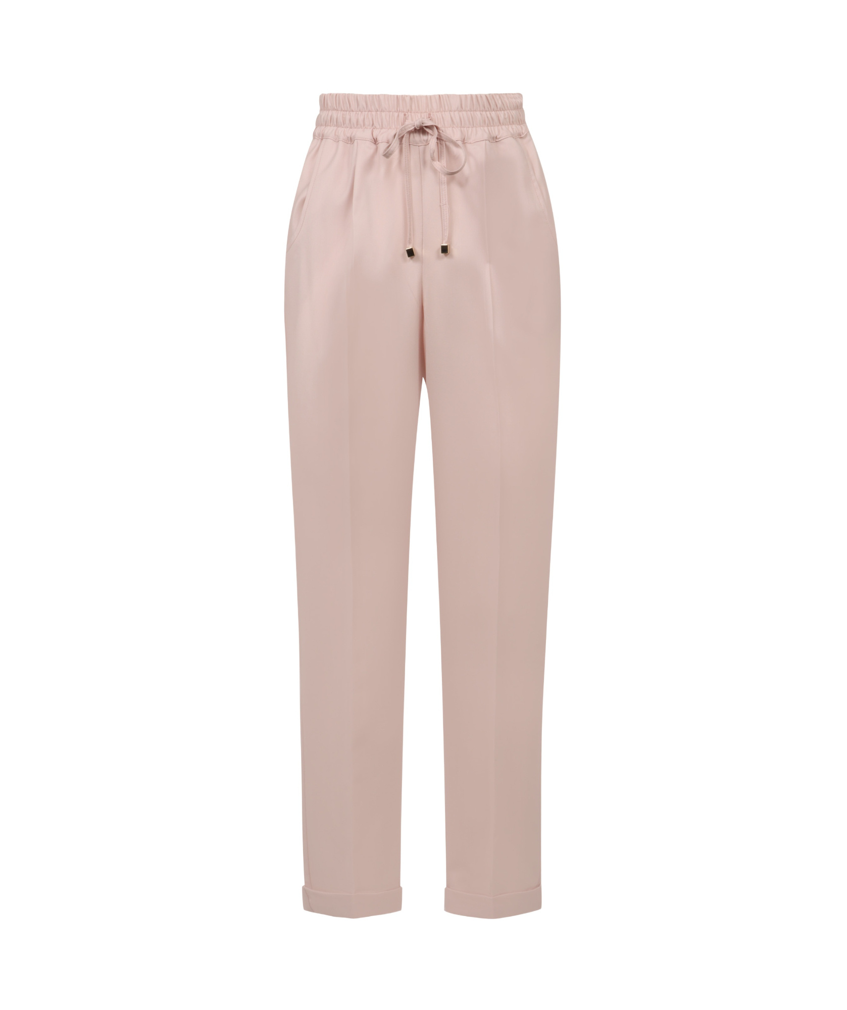 Kiton Pleated Drawstring Casual Pants In Nude