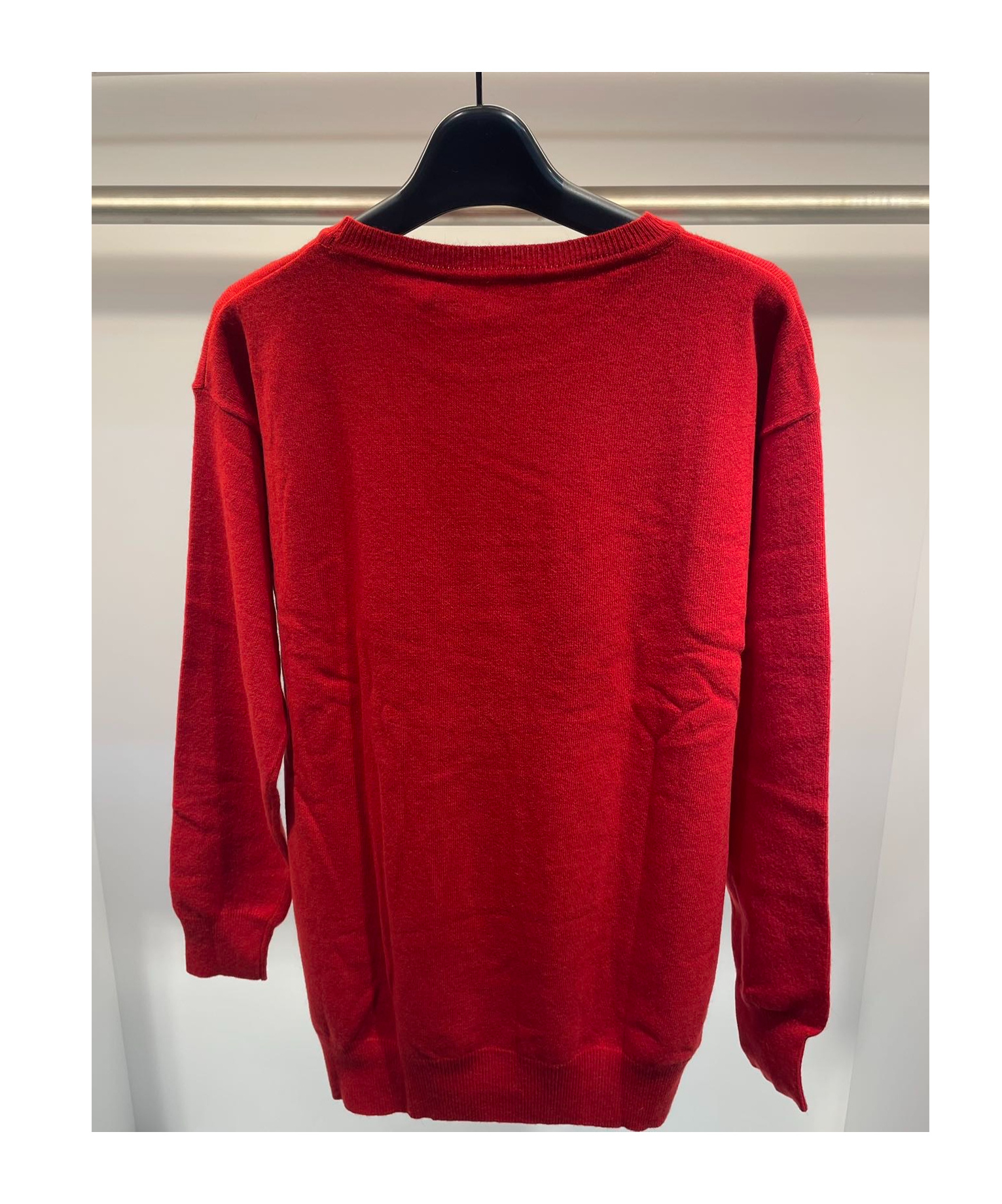 MOSCHINO ROUND-COLLAR AND LONG-SLEEVED SWEATER