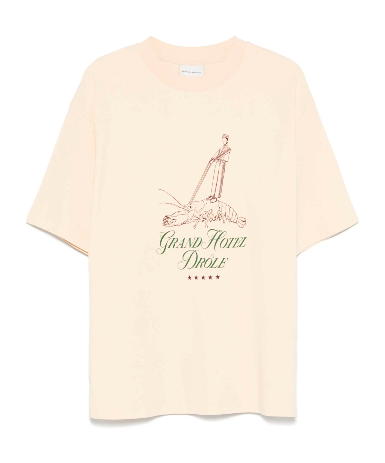 Drôle De Monsieur Drole De Monsieur Grand Hotel White T Shirt In Neutral