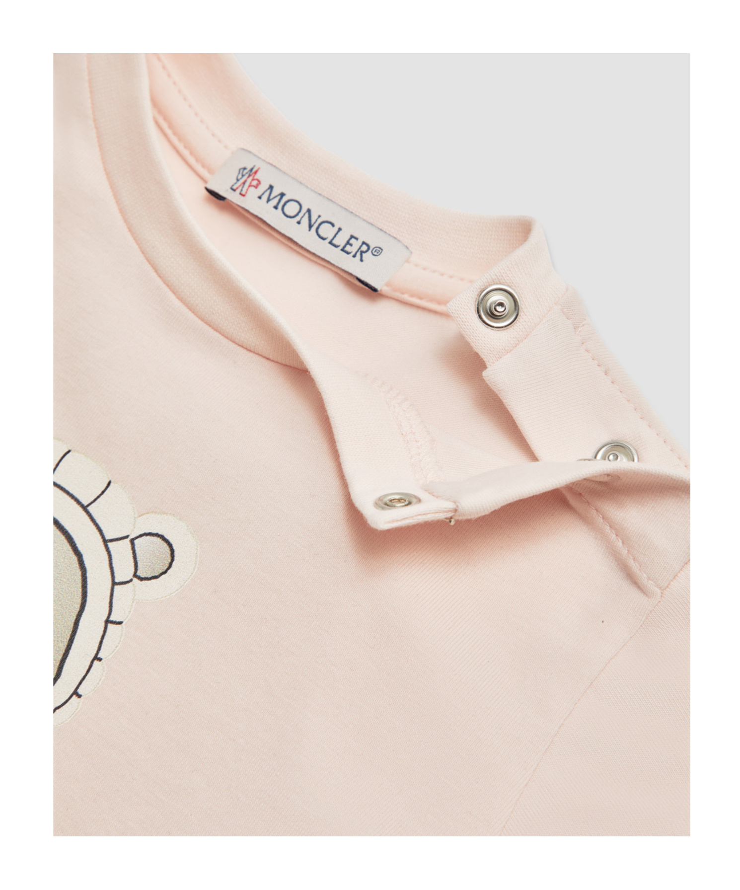 Moncler Teddy Bear Pattern Sportswear Set In White