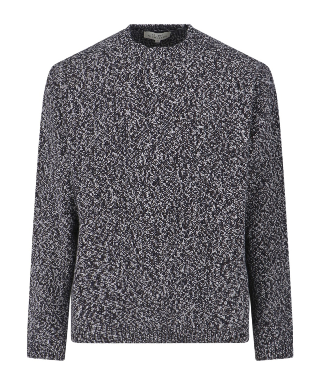 Studio Nicholson Ribbed Crewneck Sweater In Black
