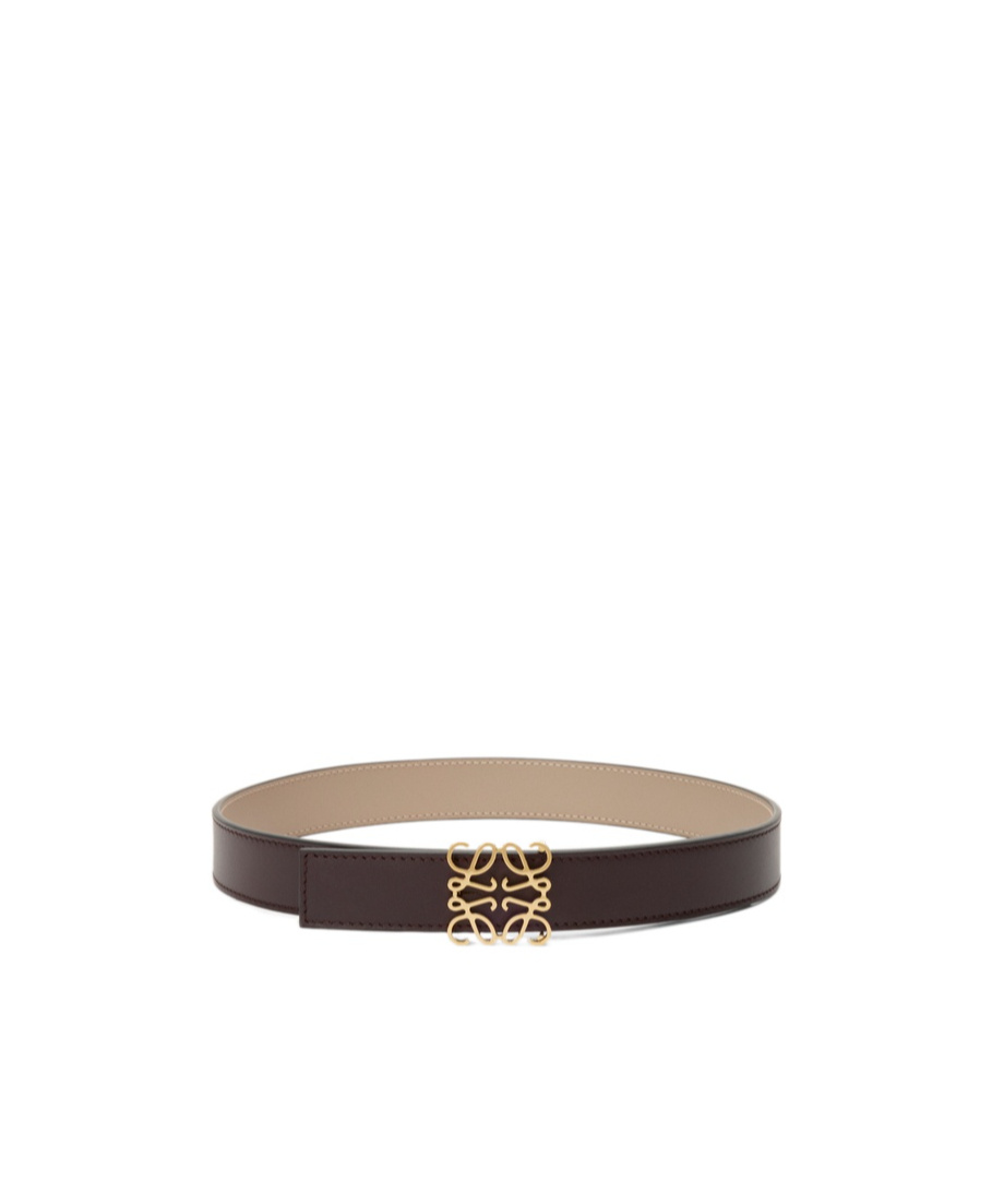 Loewe Reversible Anagram Belt In Brown
