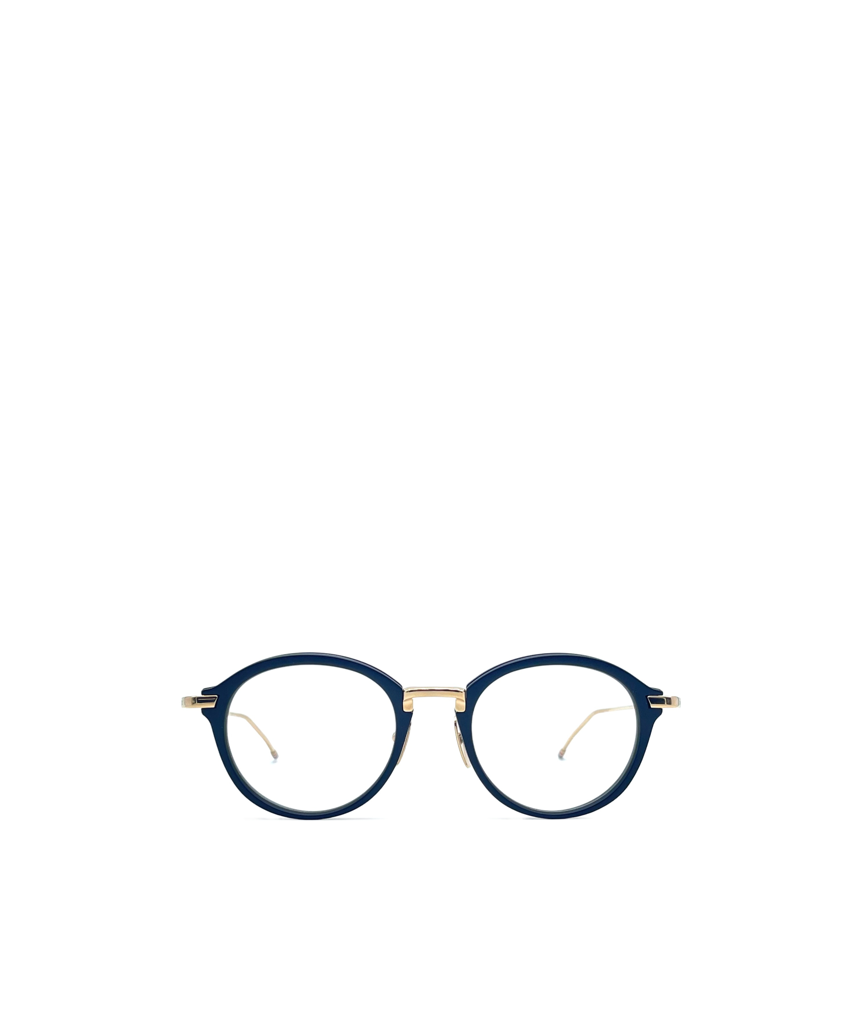 Shop Thom Browne Round-frame Glasses In Blue