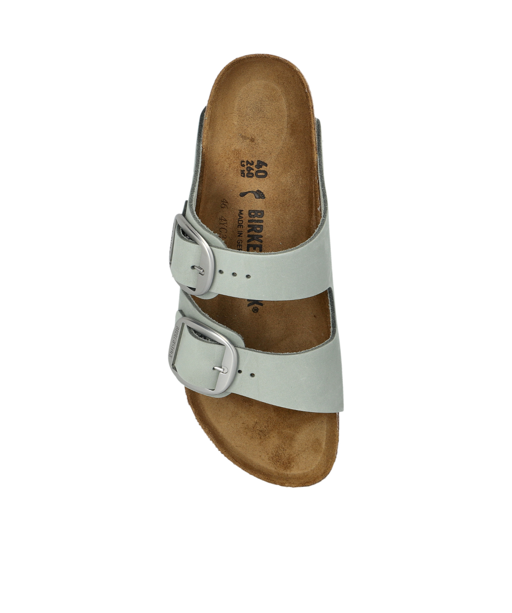 Shop Birkenstock Arizona Slides In Gray