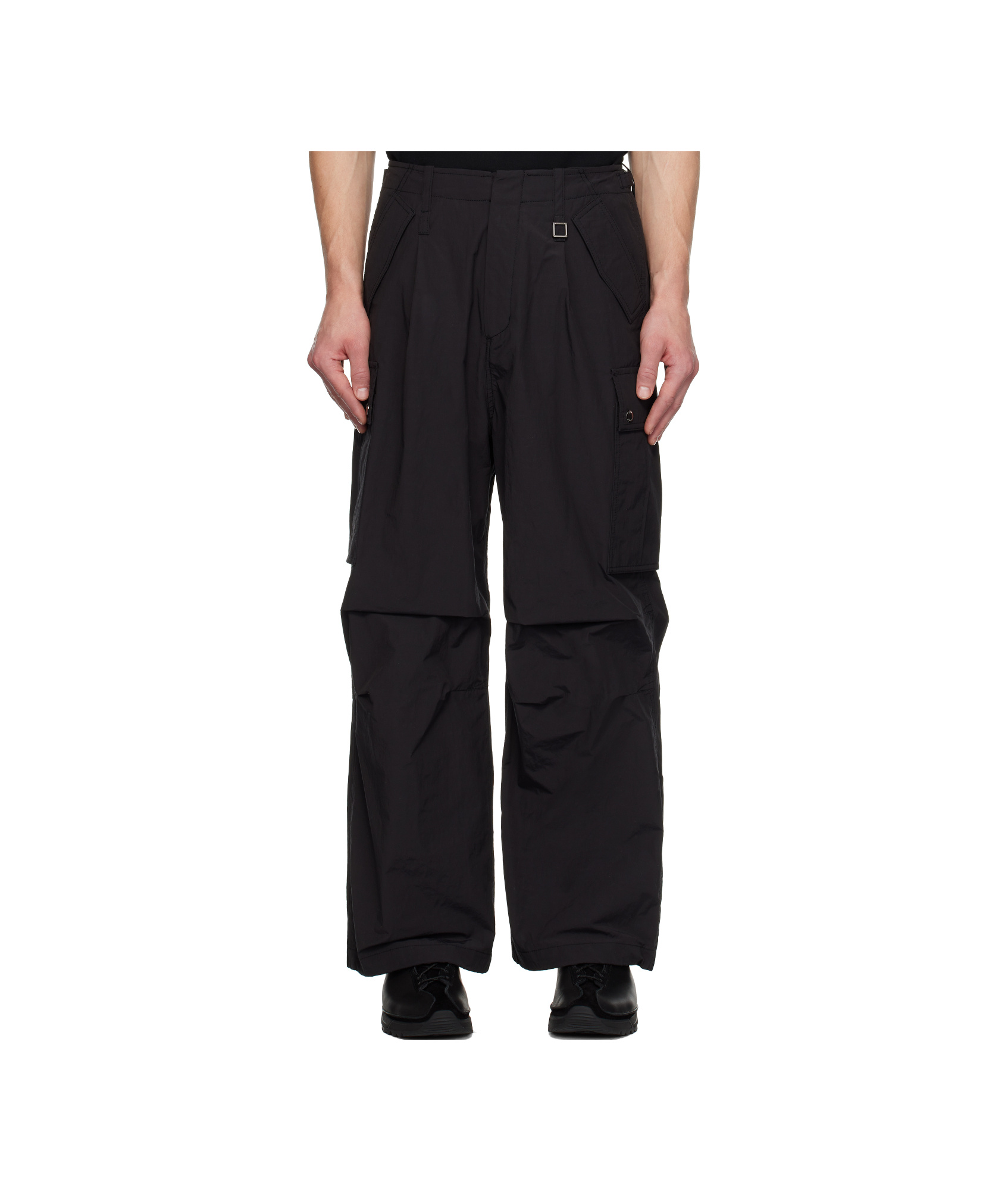 Wooyoungmi Waistband Loop Casual Pants In Black