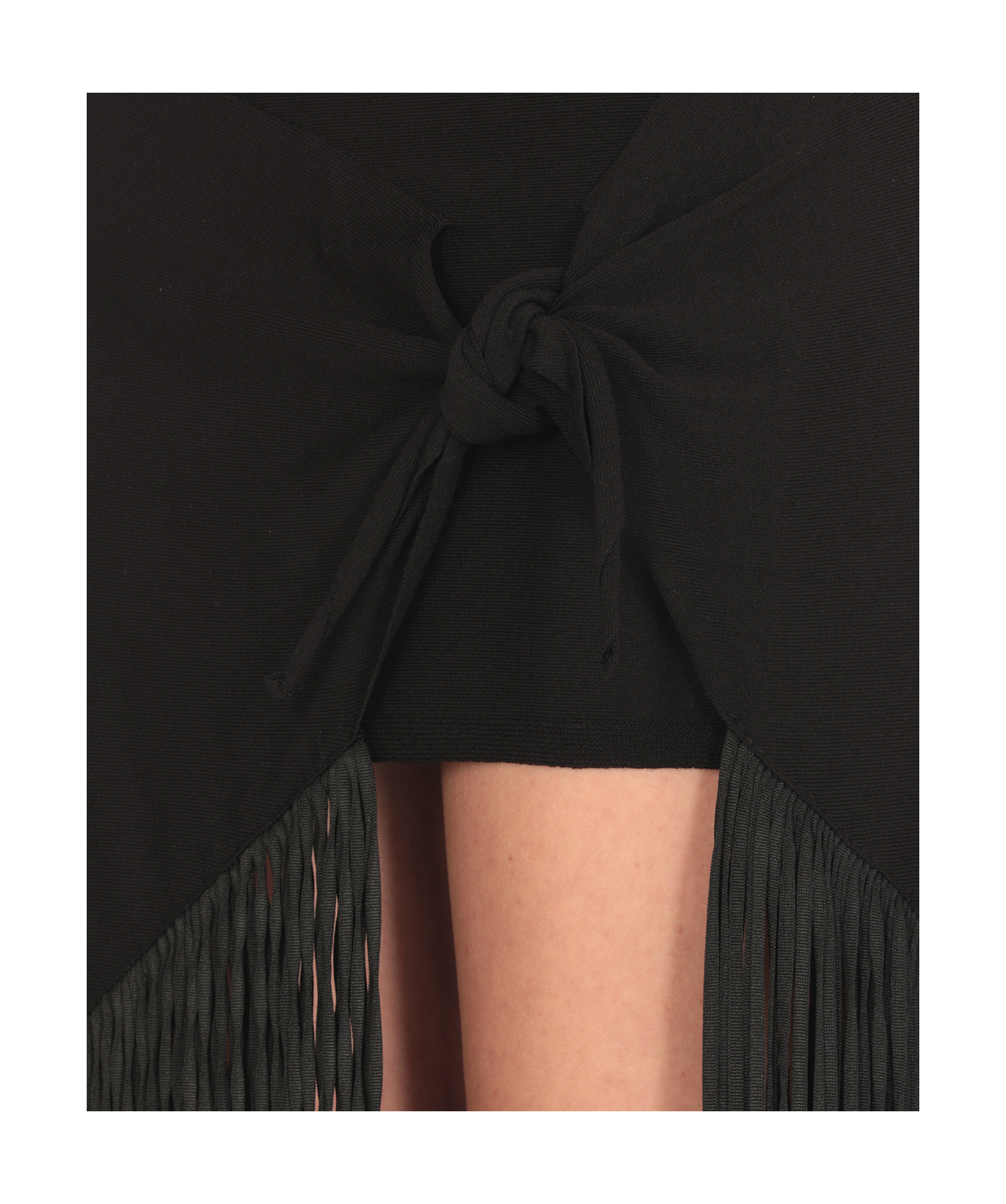 Philosophy Di Lorenzo Serafini Elastic Fringed Maxi Skirt