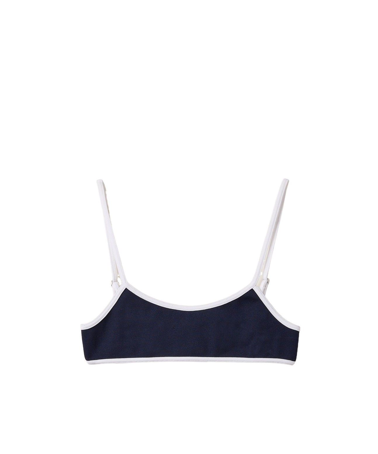 Miu Miu Thin Shoulder Strap Swimsuit In Black