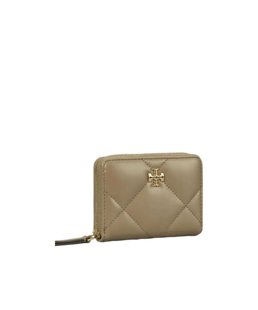 Tory Burch Small Kira Diamond Wallet In Brown