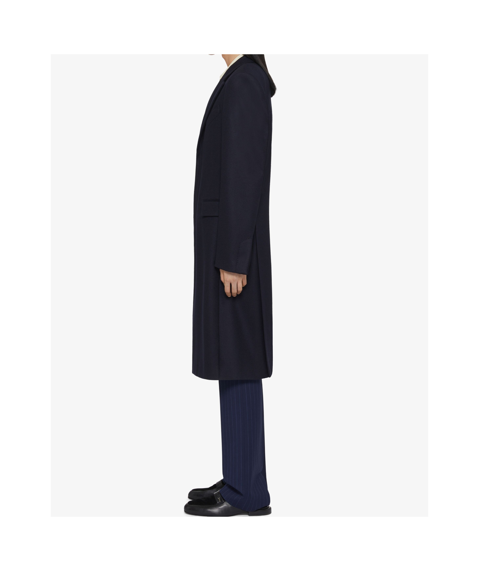 Givenchy Fitted Long Coat In Blue