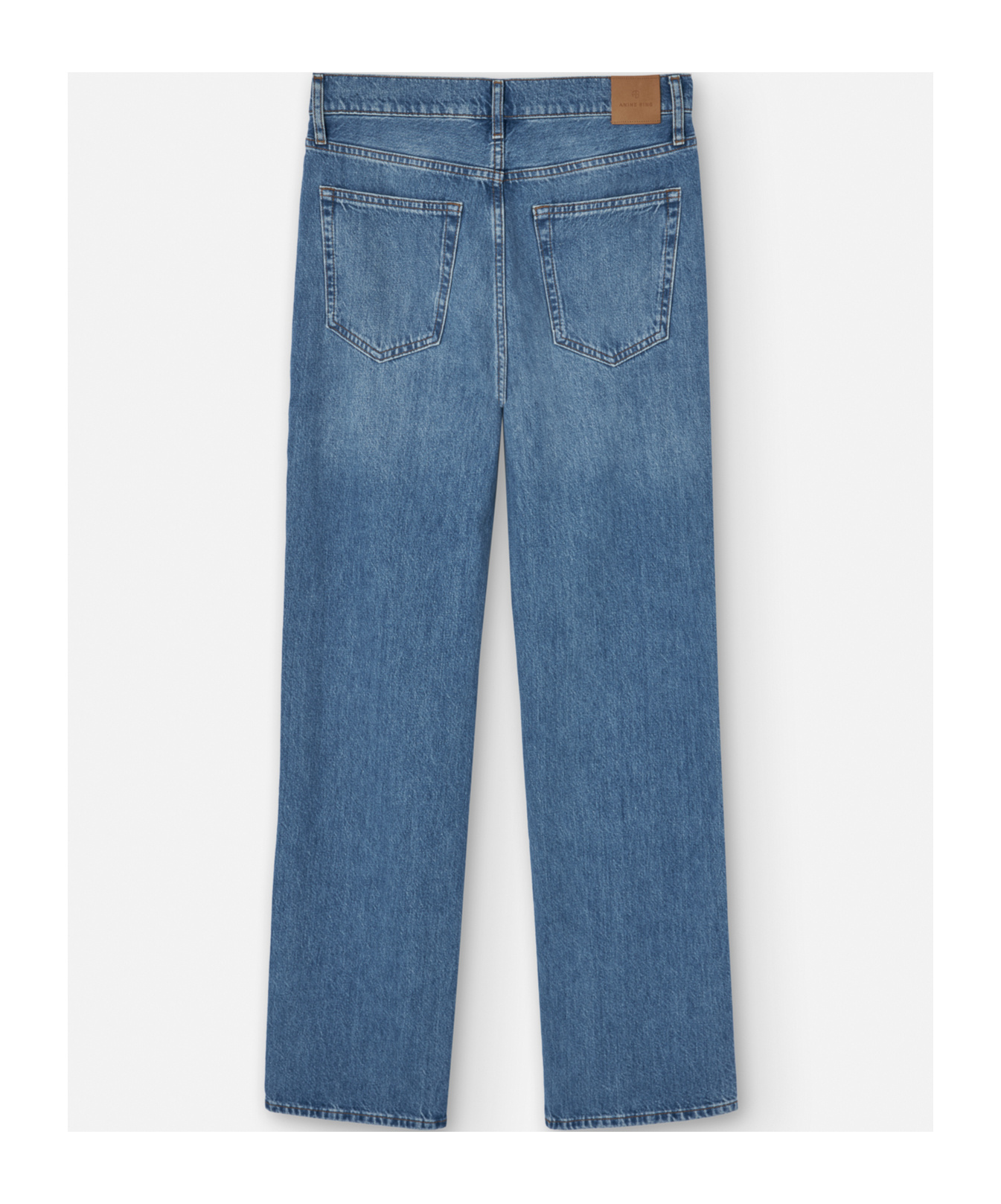 ANINE BING MID-WASH WIDE-LEG JEANS