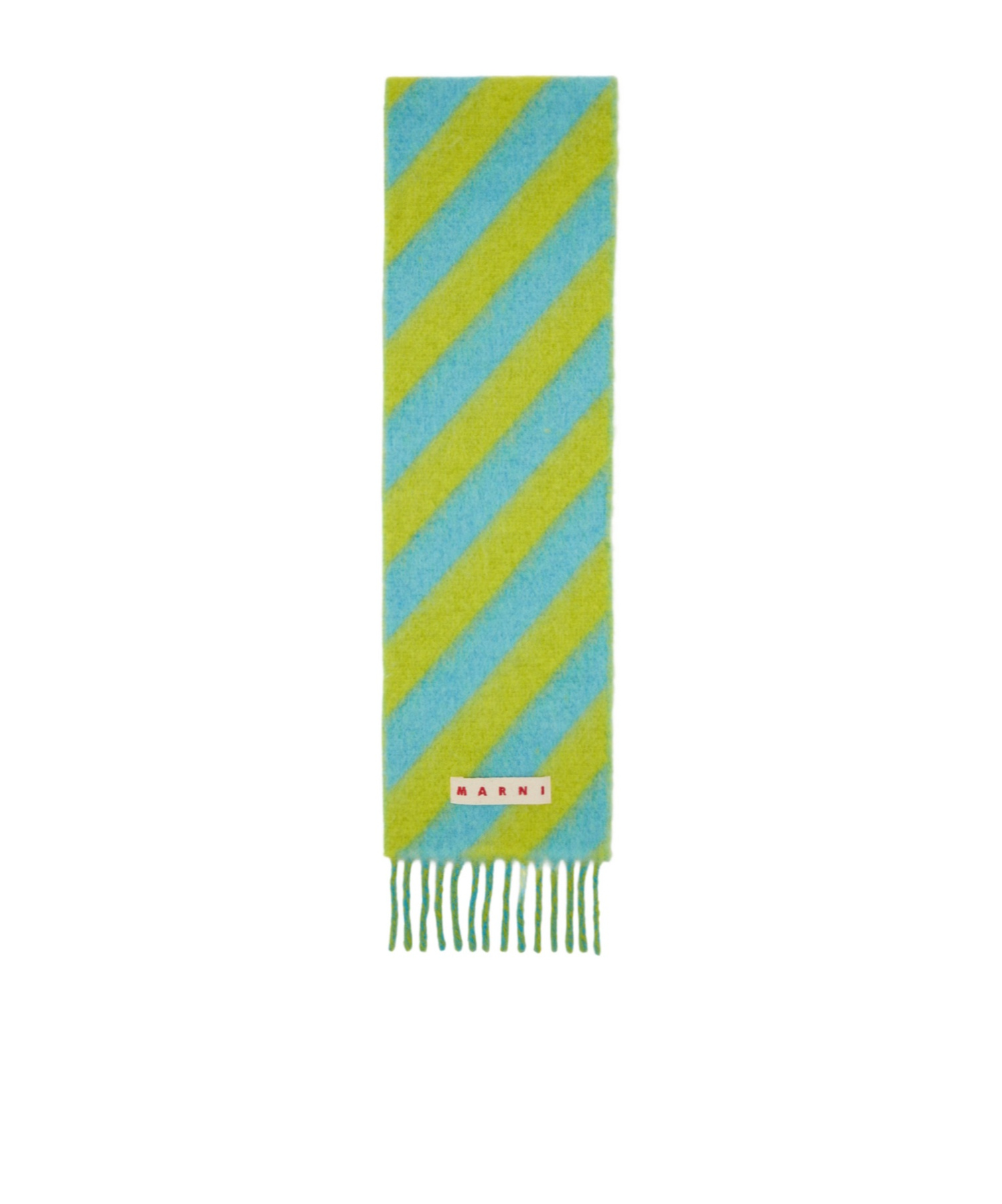 Marni Fringed Scarf In Green