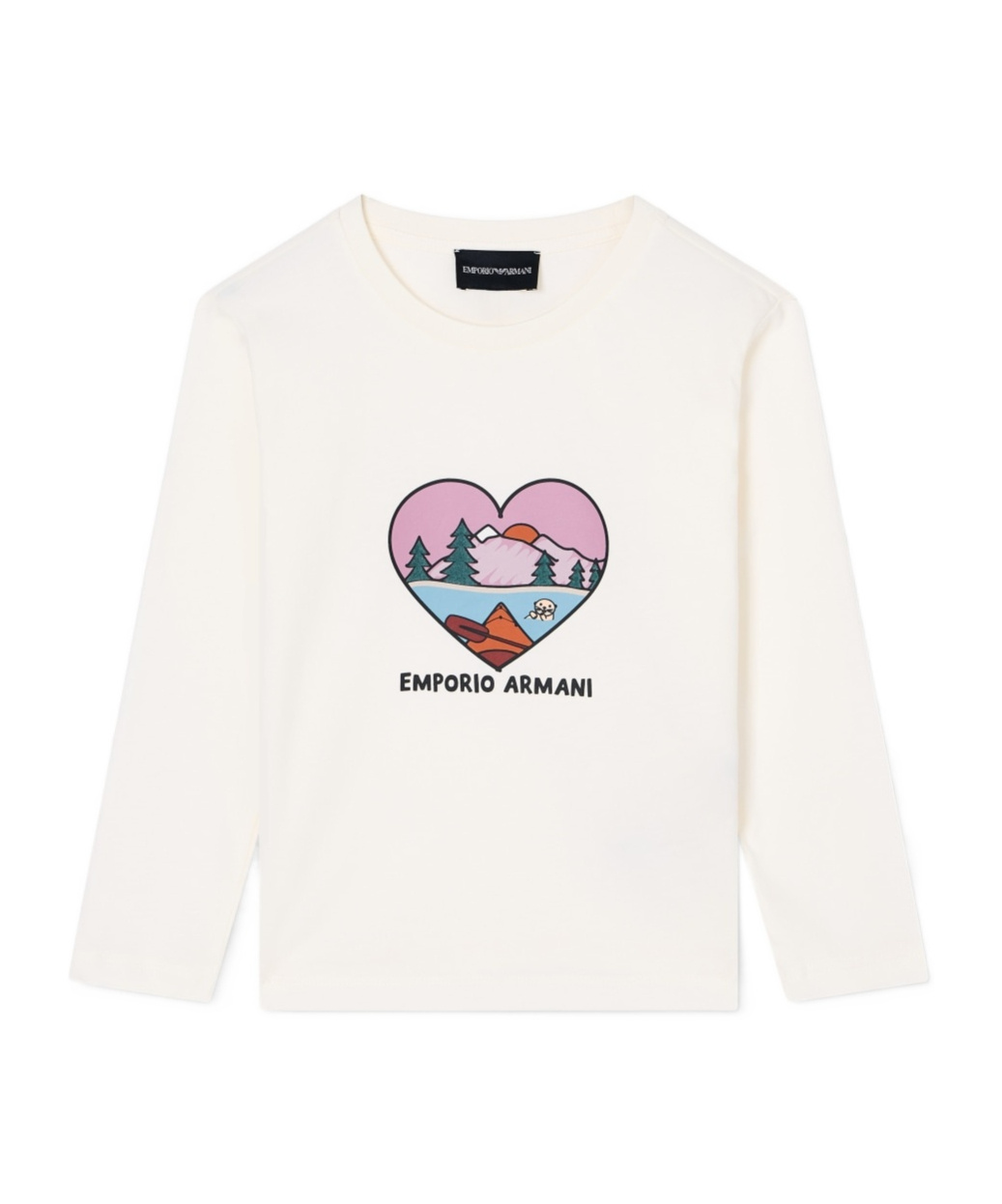 Emporio Armani Long Sleeve T-shirt In White