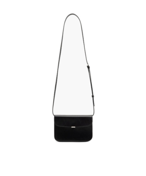 Lemaire Soft Tab Shoulder Bag In Black