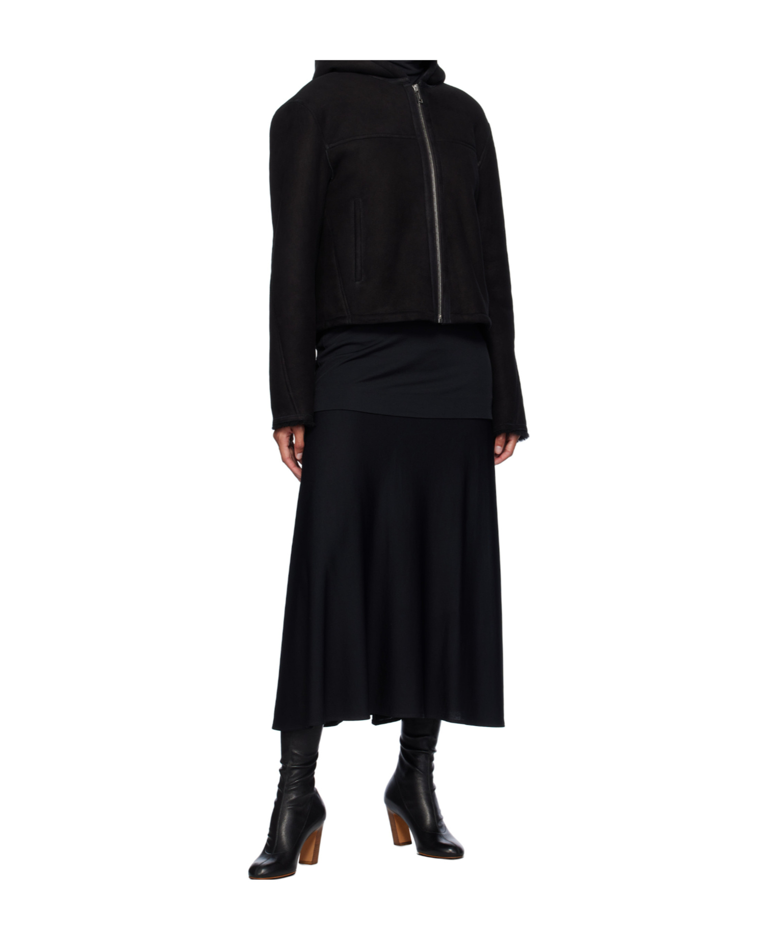 Yves Salomon Long-sleeved Casual Jacket In Black