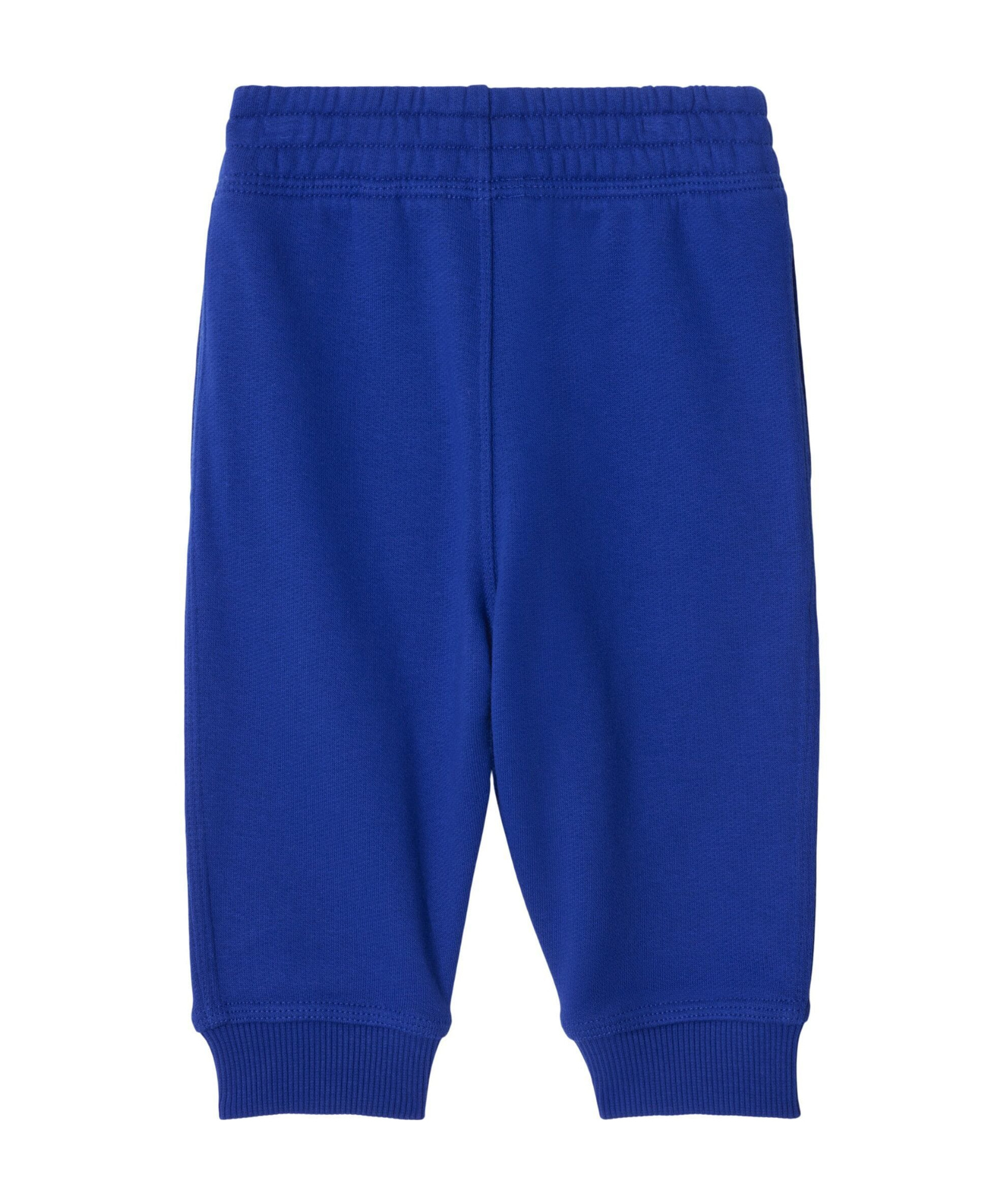 Burberry Equestrian Knight-appliqué Cotton Track Pants In Blue