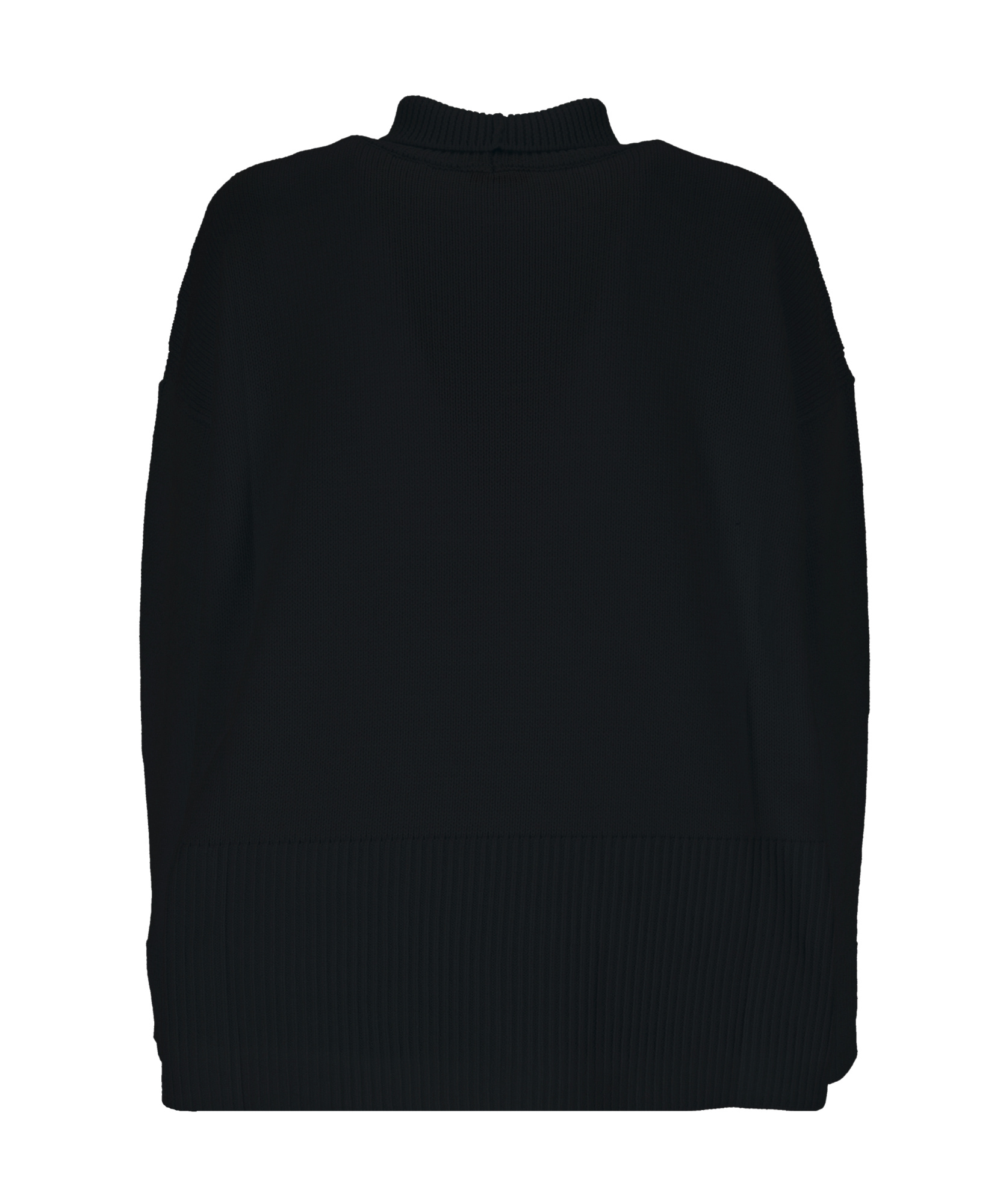 Dondup Long-sleeved Turtleneck Sweater In Black