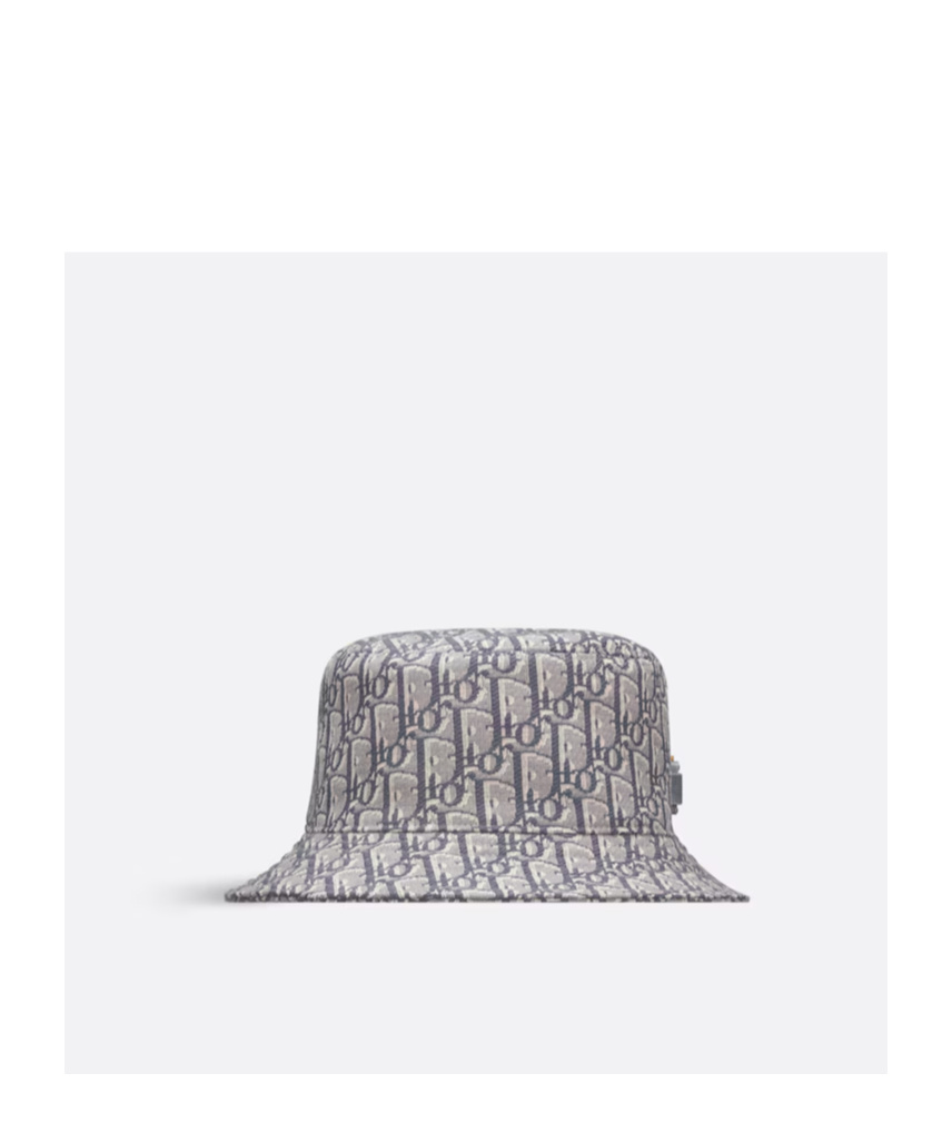 Dior Logo Fisherman Hat In Gray