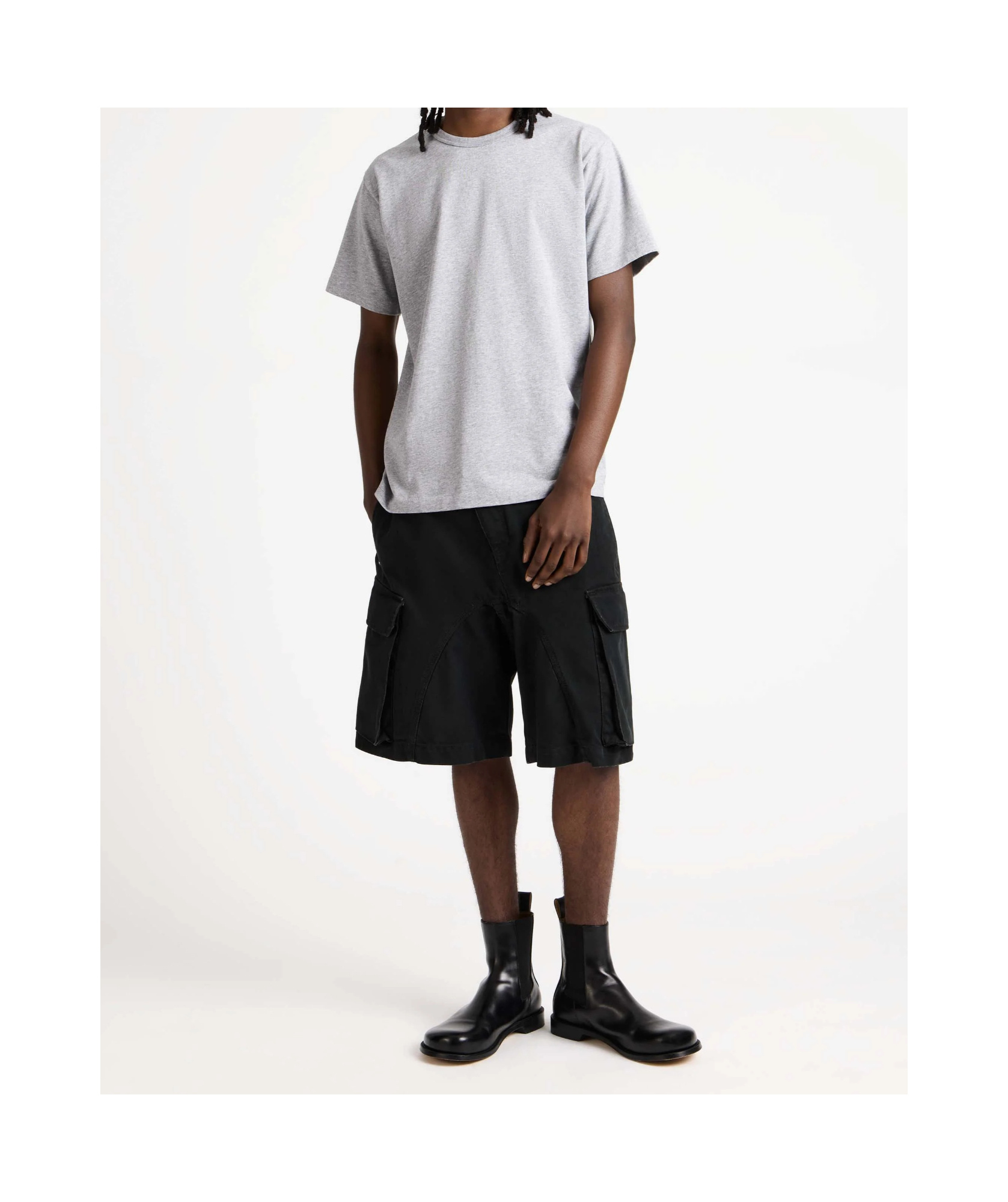 Jw Anderson Loafer Ankle Boots Round Toe Pull Tab In Black