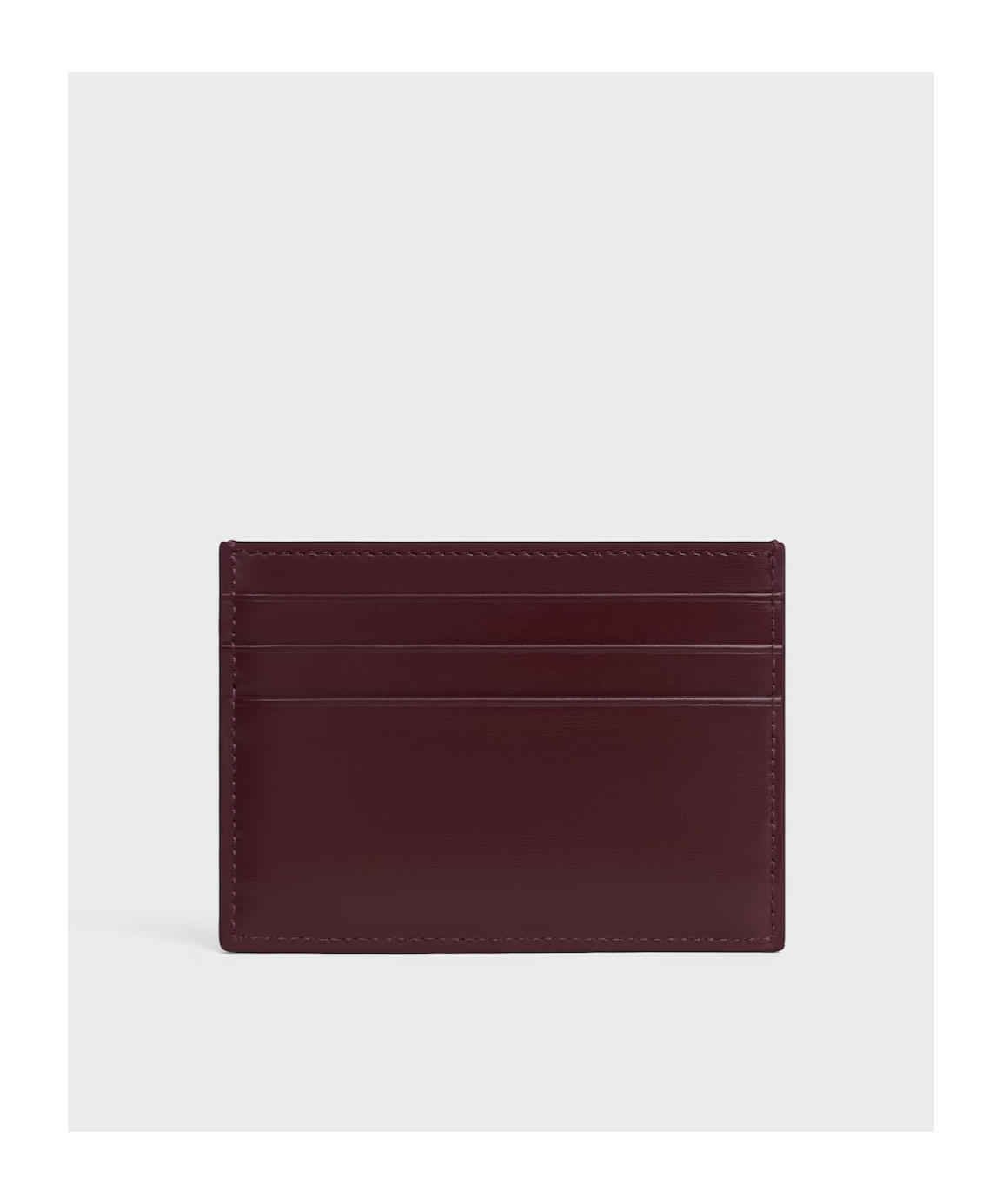 Celine Card Holder Triomphe In Shiny Calfskin