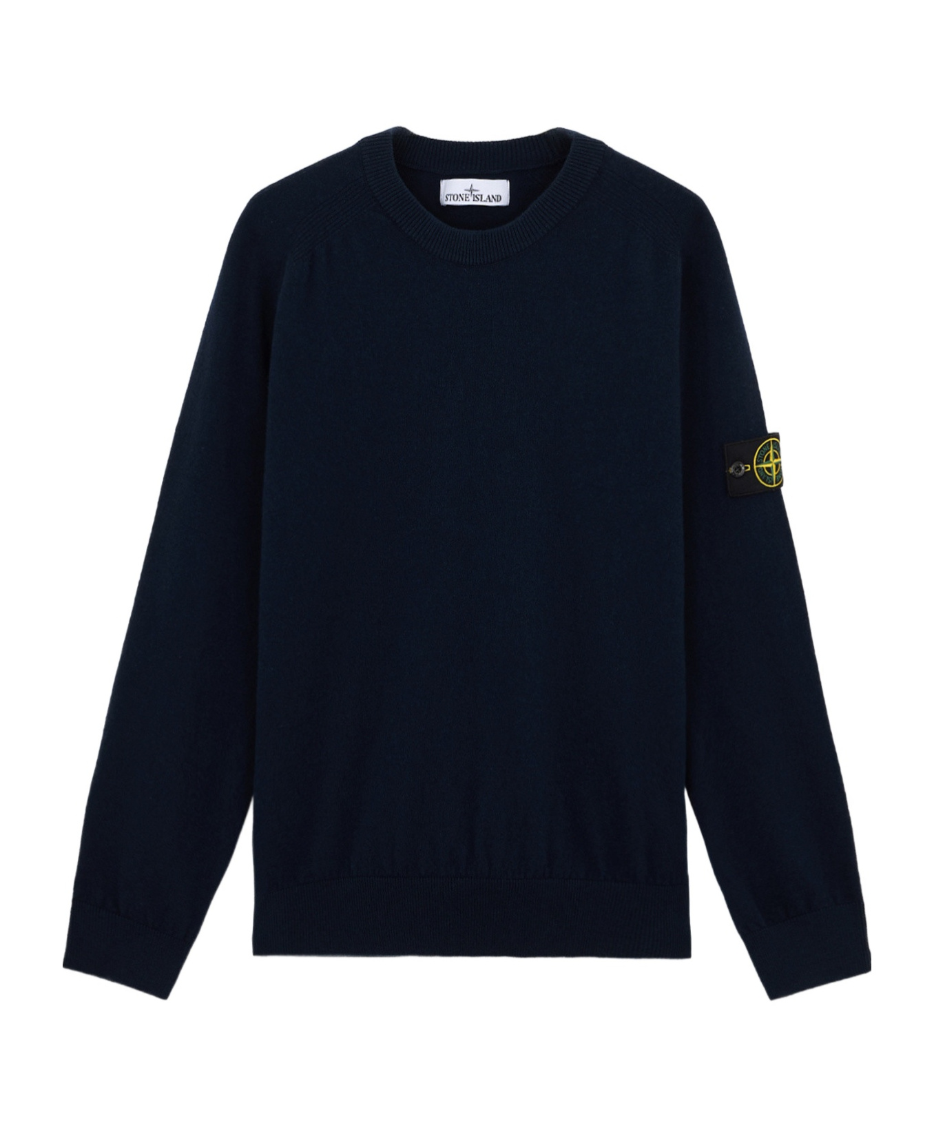 Shop Stone Island Wool Sweater In Blue