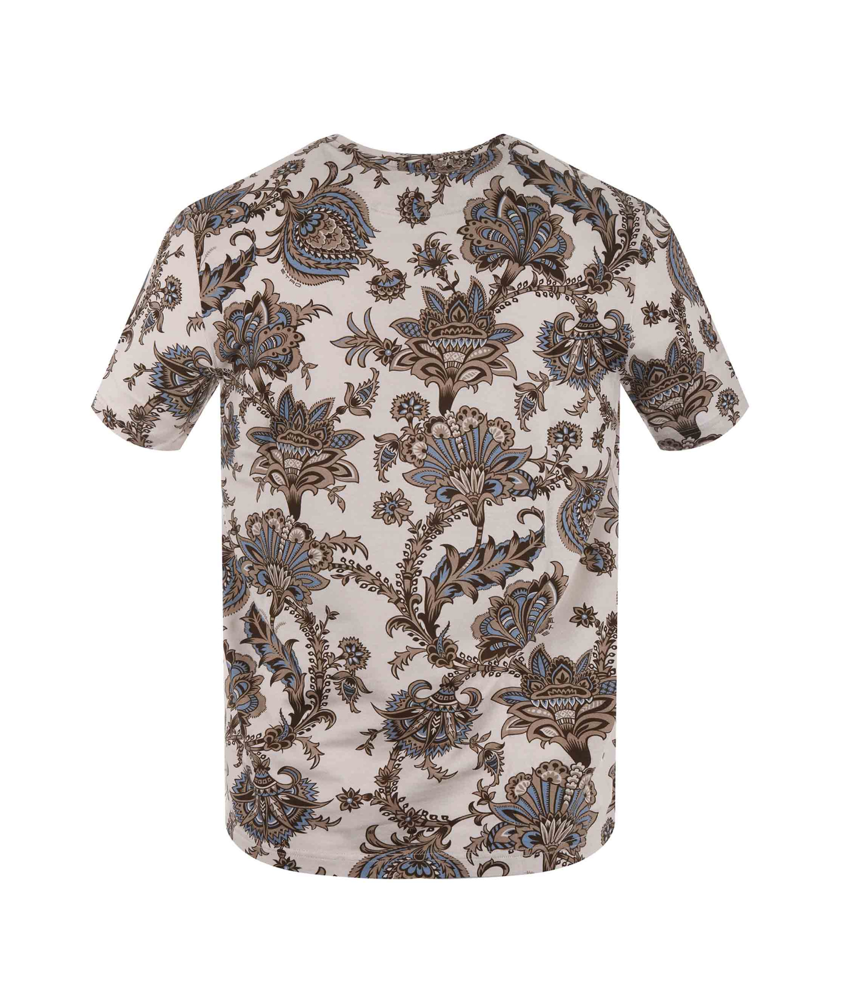 Etro Floral Printed Crewneck T-shirt In Multi