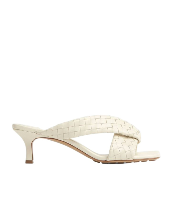 Bottega Veneta Riva Mule In Gray