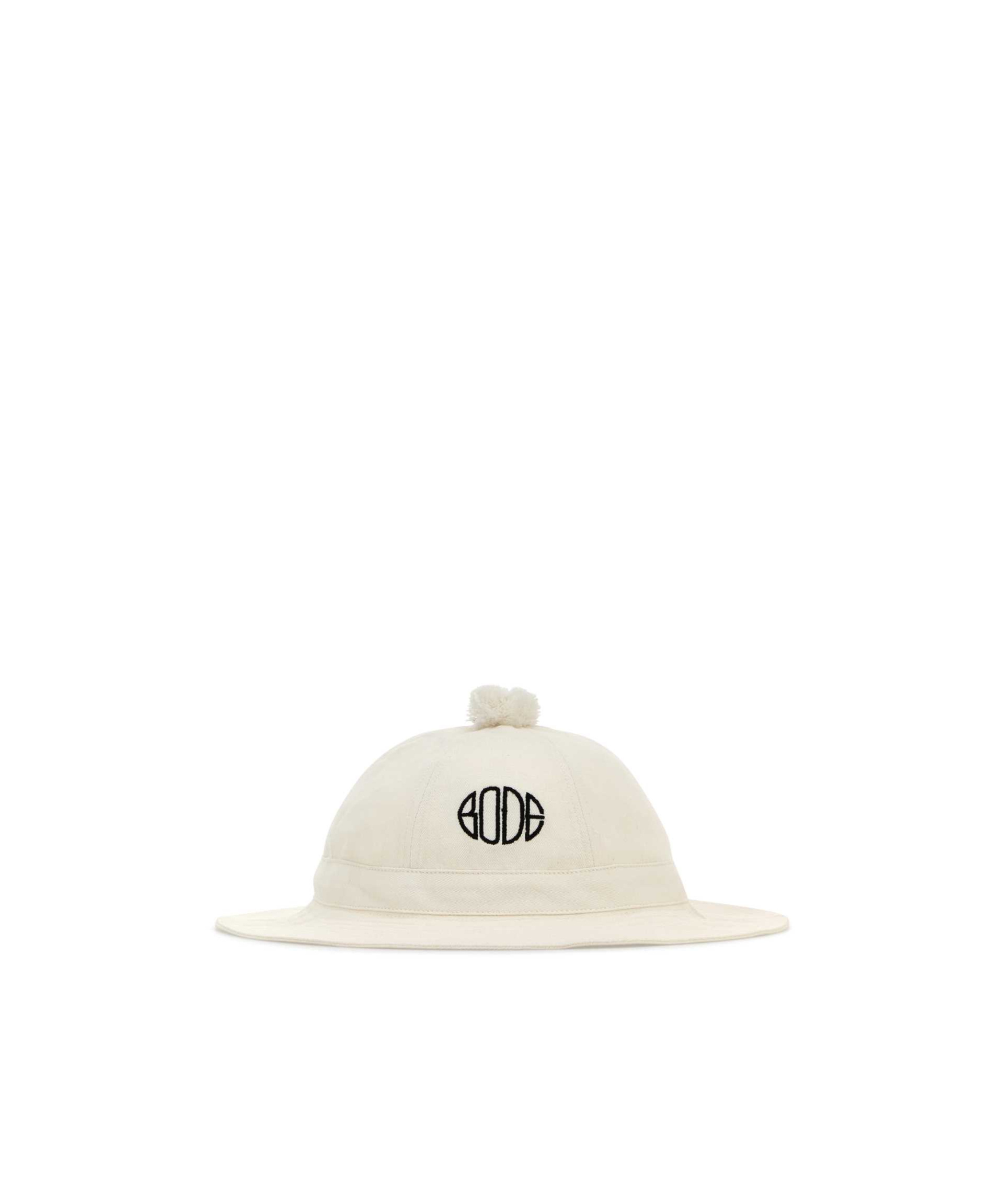 Bode White Cotton Bucket Hat In White