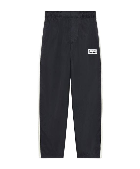 Kenzo Logo-patch Drawstring Track Pants In Black