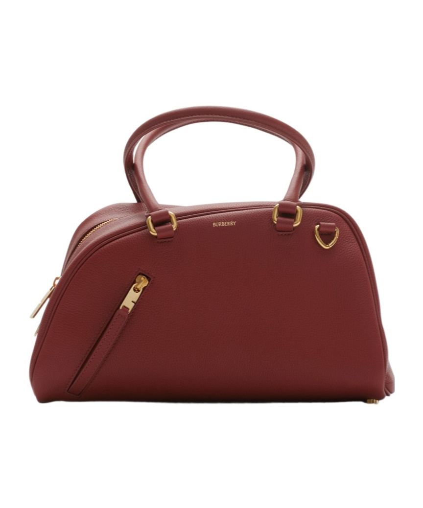 Burberry Small Shield Twin Bowling Bag In Rust