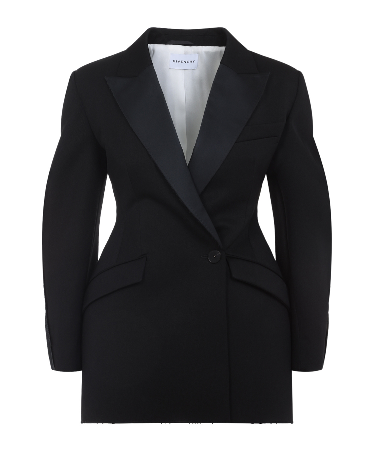 Givenchy Inside-out Cocoon Mini Blazer Dress In Black