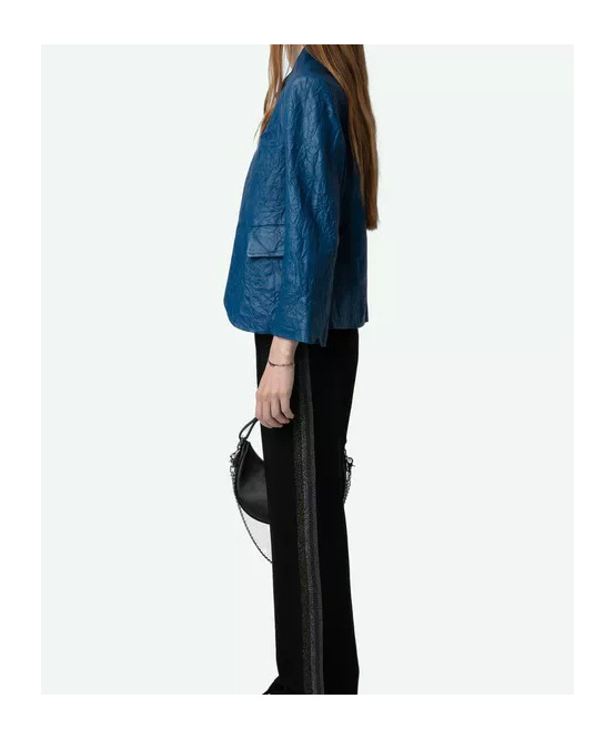 Zadig & Voltaire Long-sleeved Leather Jacket