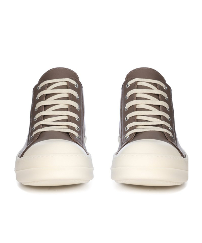 Rick Owens Lace-up Low-cut Casual Shoes In White