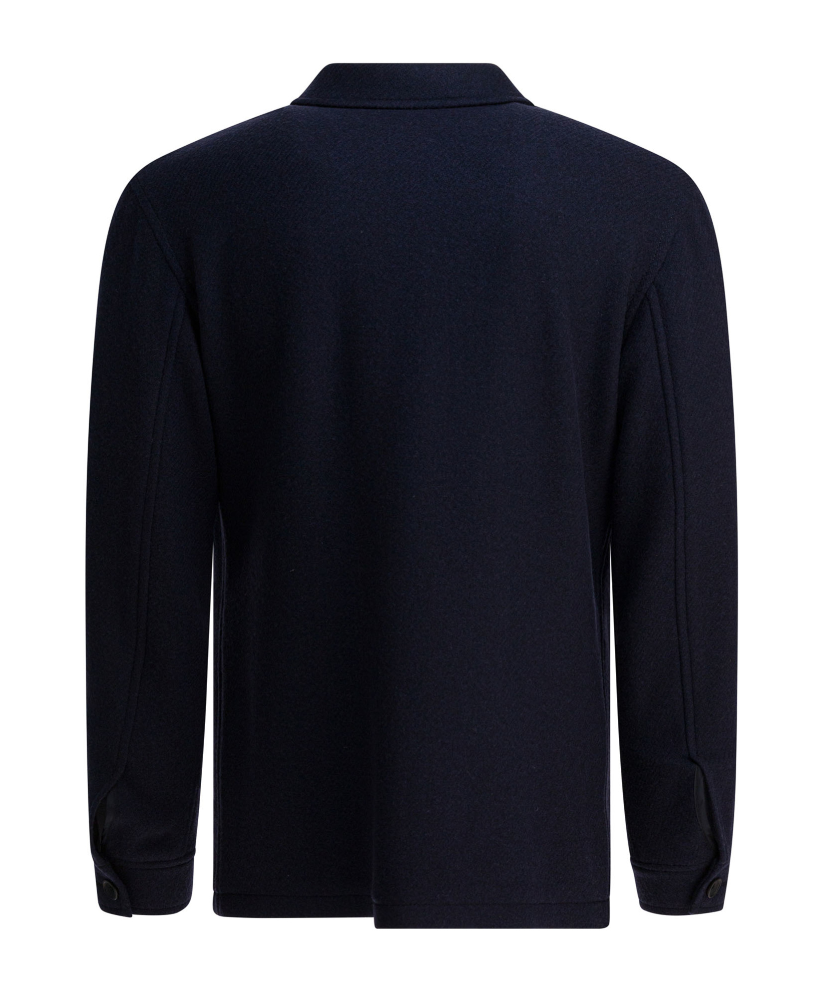 Tagliatore Chest And Side Pockets Collared Long Sleeves In Blue