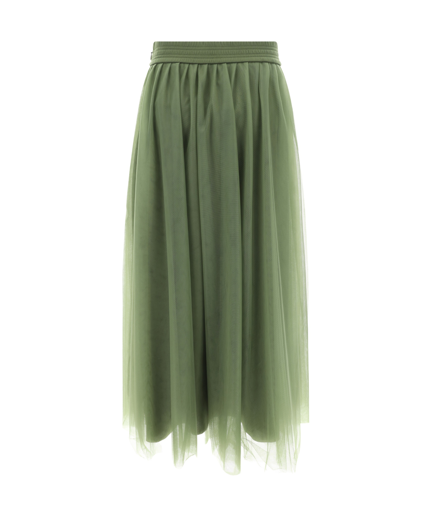 Fabiana Filippi Layered Tulle Midi Skirt In Green