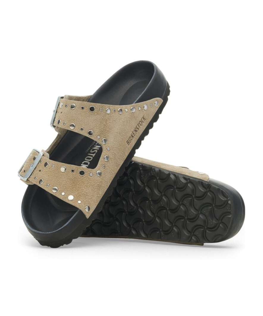Birkenstock Suede Arizona Rivet-detail Sandals In Multicolor