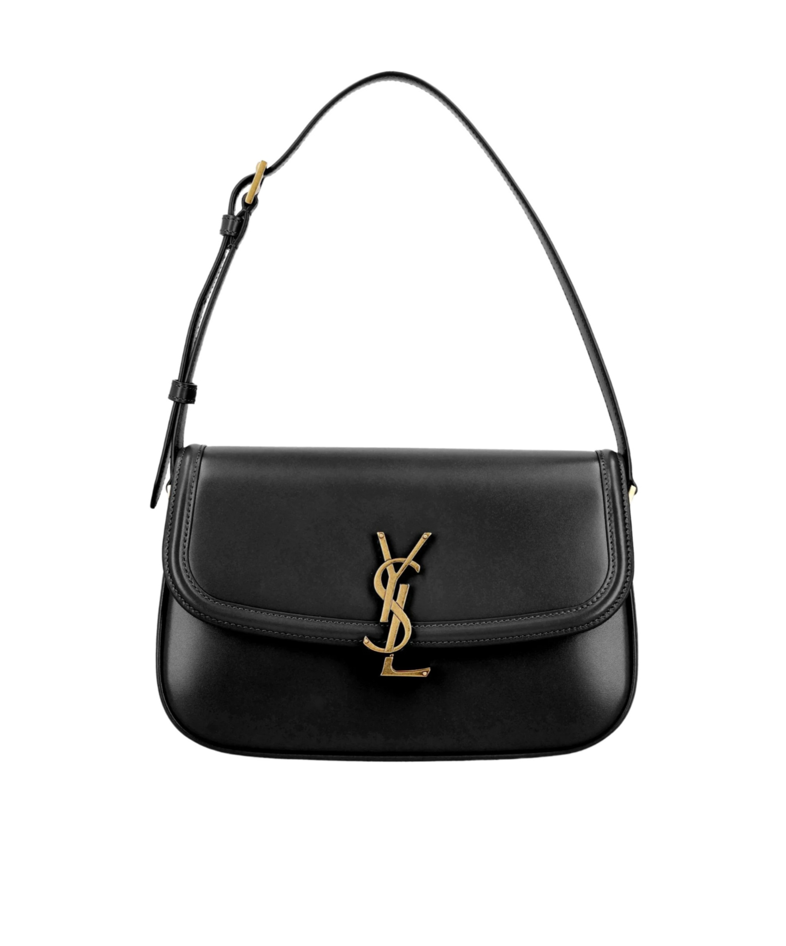 Saint Laurent Medium Solferino Shoulder Bag In Blue