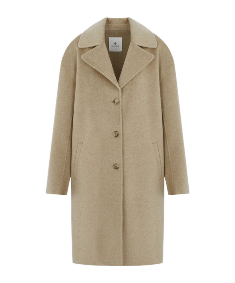 Anine Bing Long-sleeved Coat In Neutral