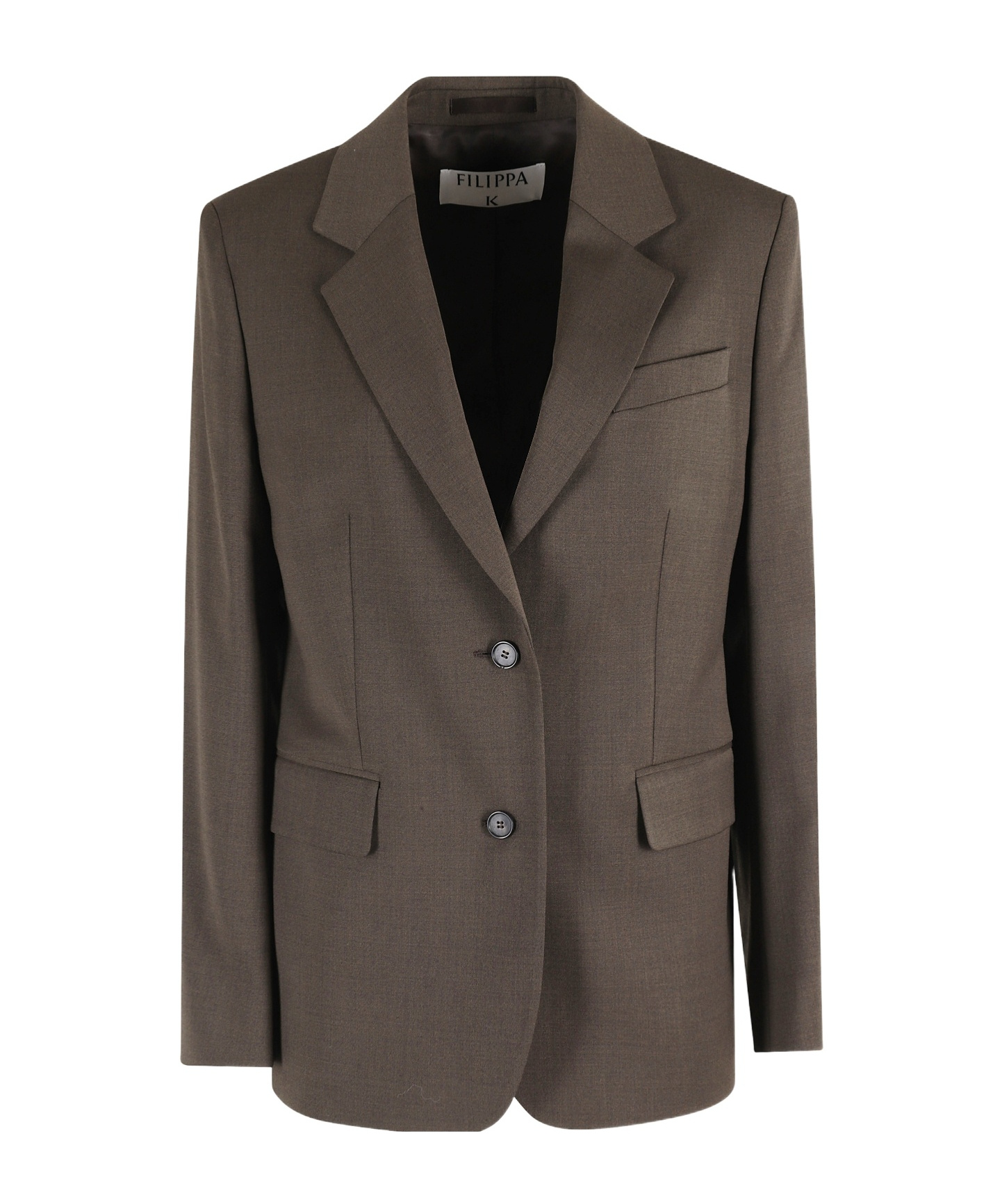 Filippa K Notched-lapel Wool Blazer In Brown