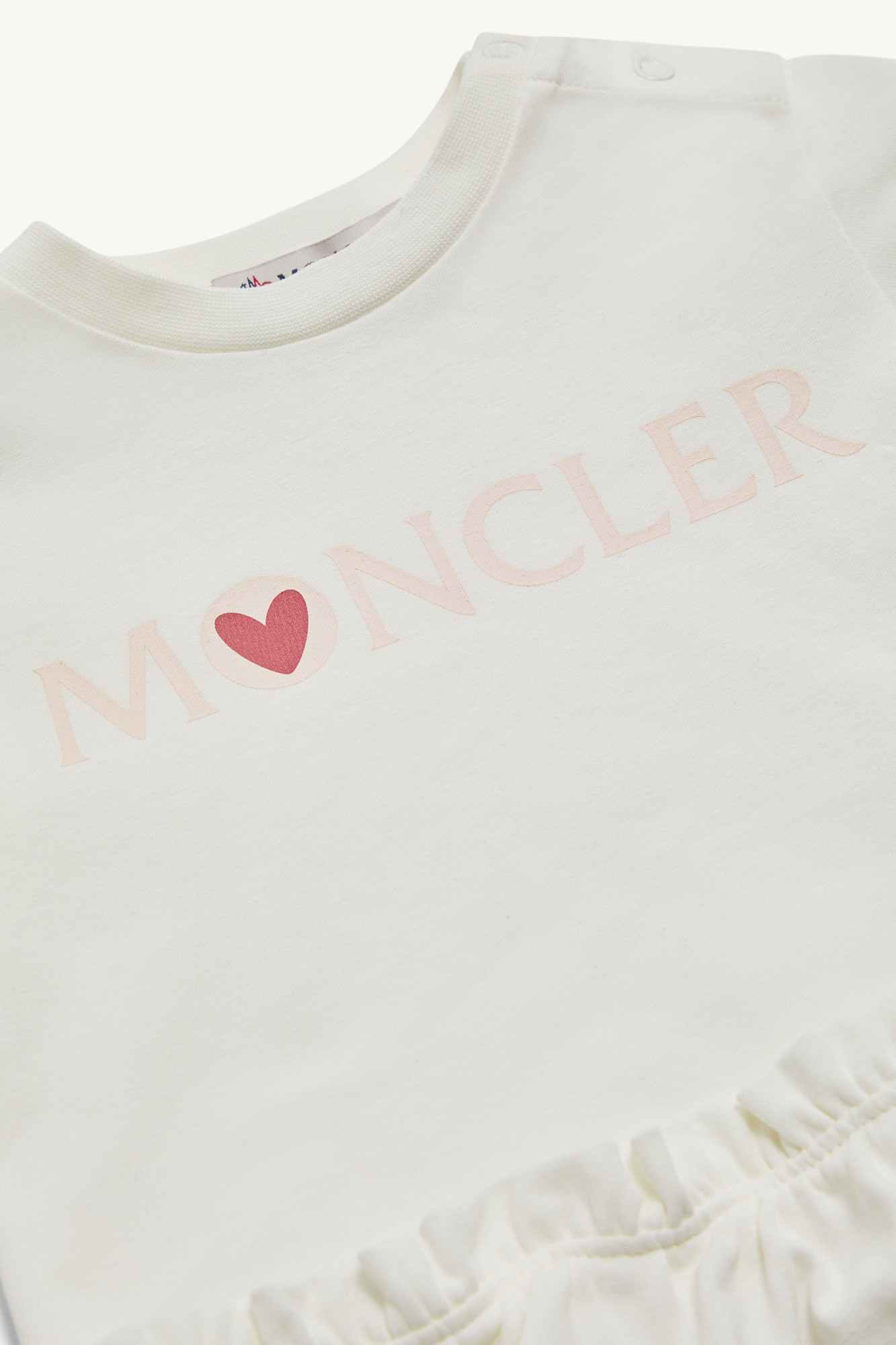 Moncler Long-sleeved T-shirt Set In White
