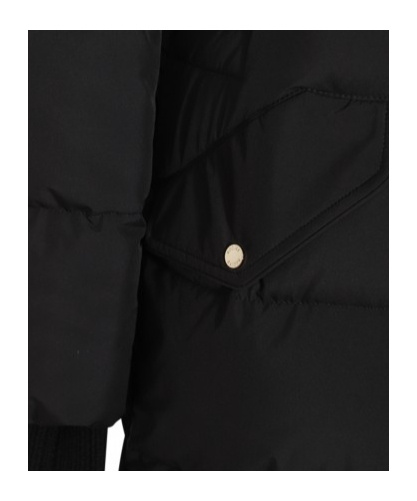Moorer Black Wool Down Jacket In Black