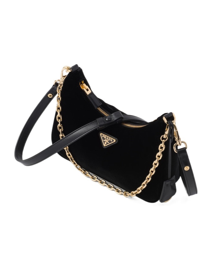 Prada Re-edition 1995 Chaîne Re-nylon Mini-bag In Black