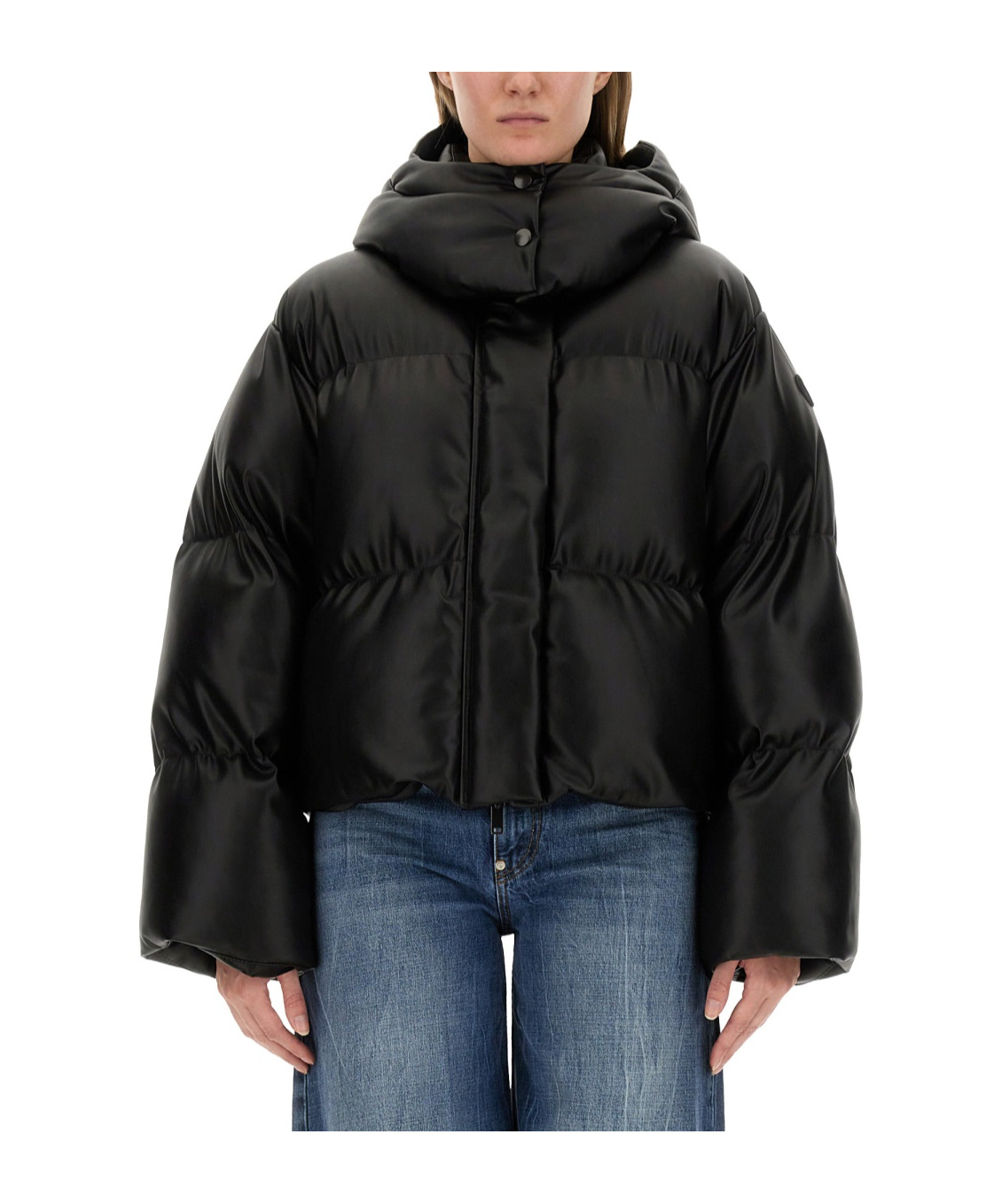 STELLA MCCARTNEY STELLA MCCARTNEY HIGH-NECK CROPPED PUFFER JACKET