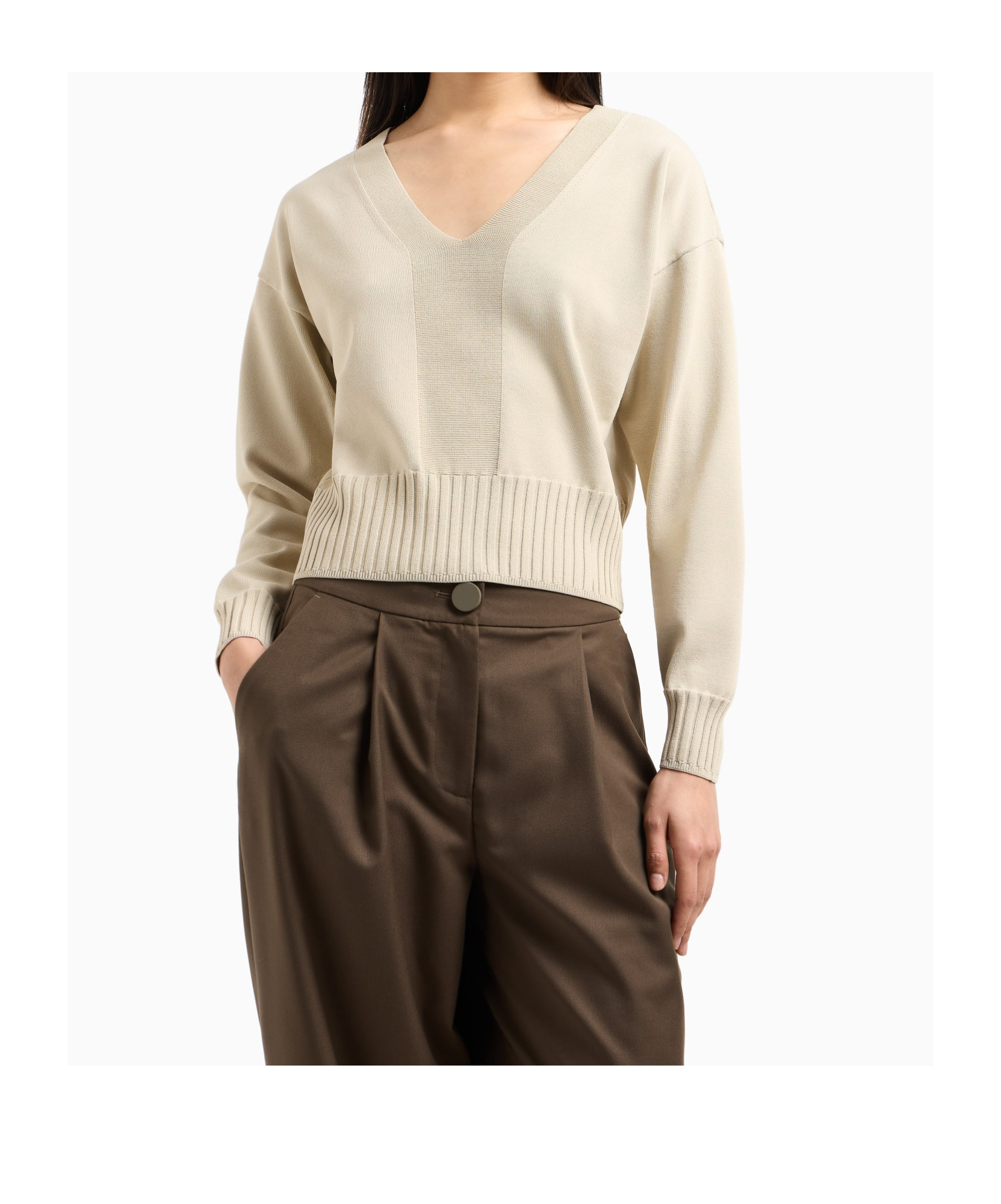 Shop Armani Exchange V-neck Sweater