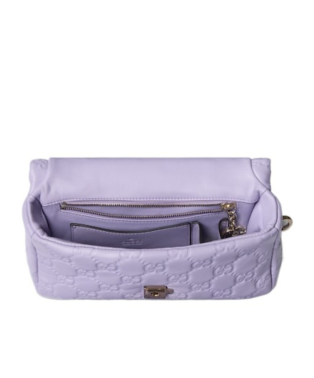 Gucci Gg Milano Small Top Handle Bag In Purple