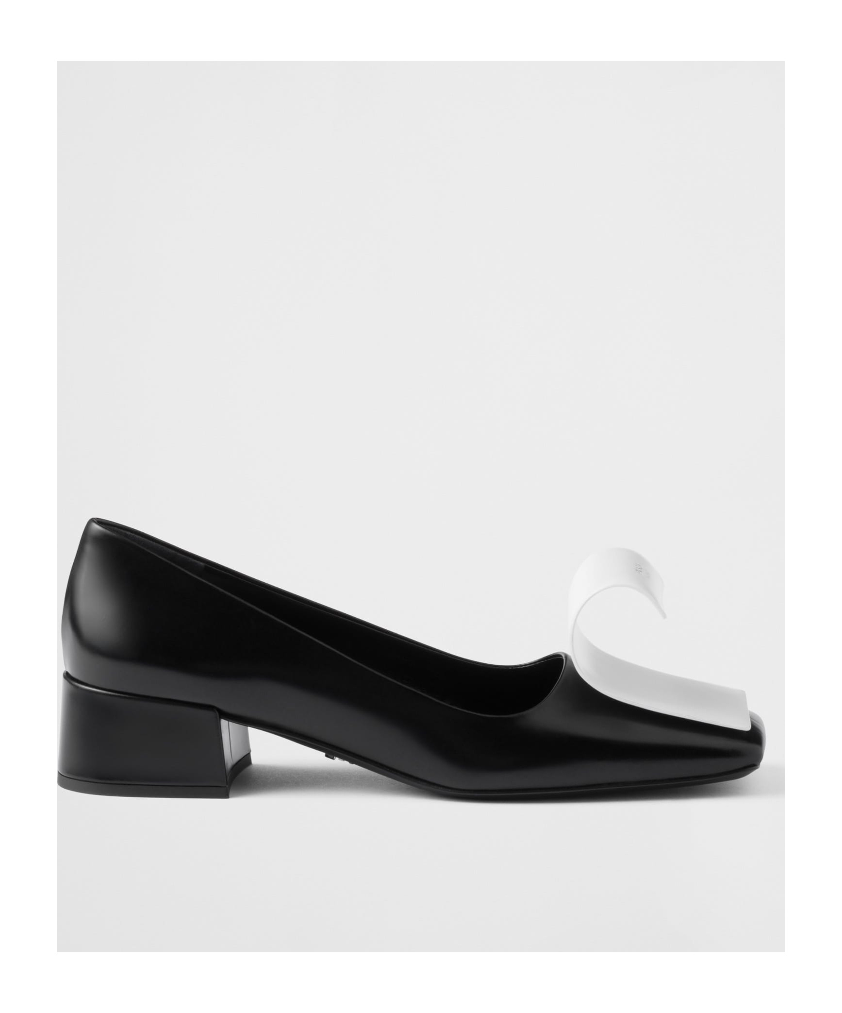 Prada Two-tone Pumps In Black