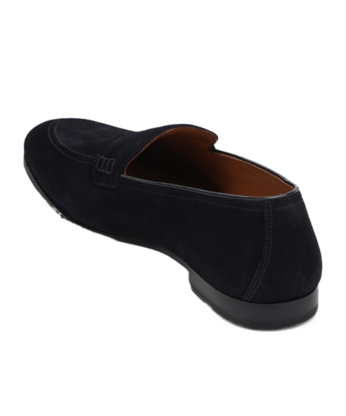 Doucal's Round Head Business Casual Shoes In Black