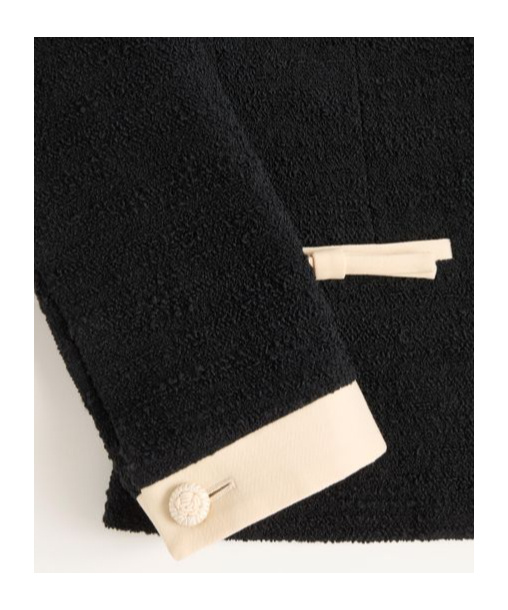 Valentino Wool Tweed Jacket In Black