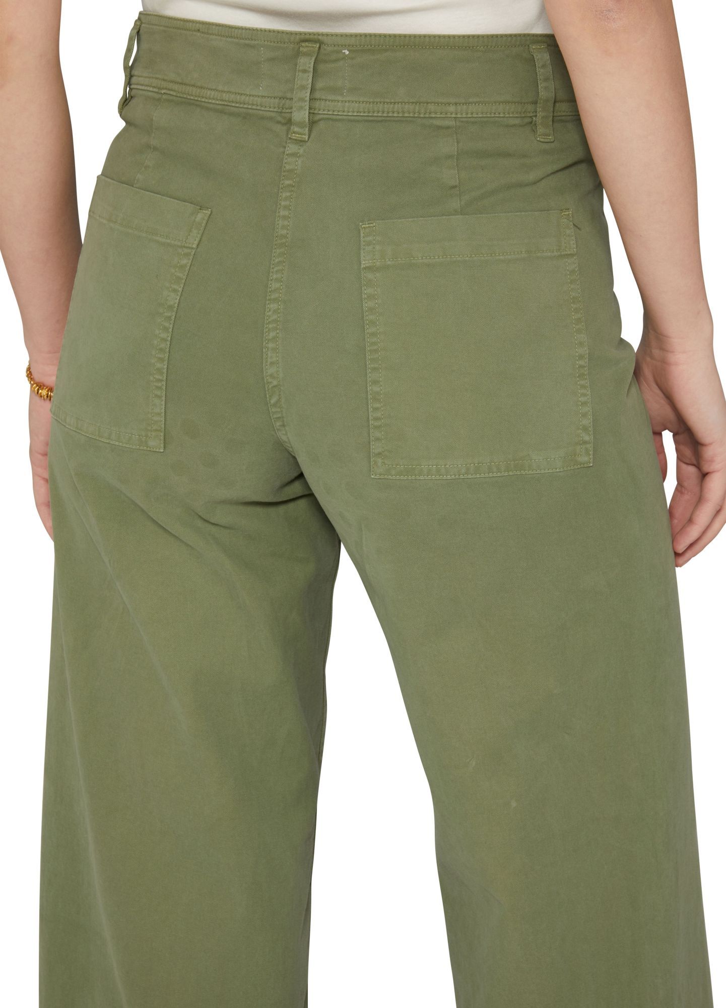 Nili Lotan Megan Wide Pants In Green