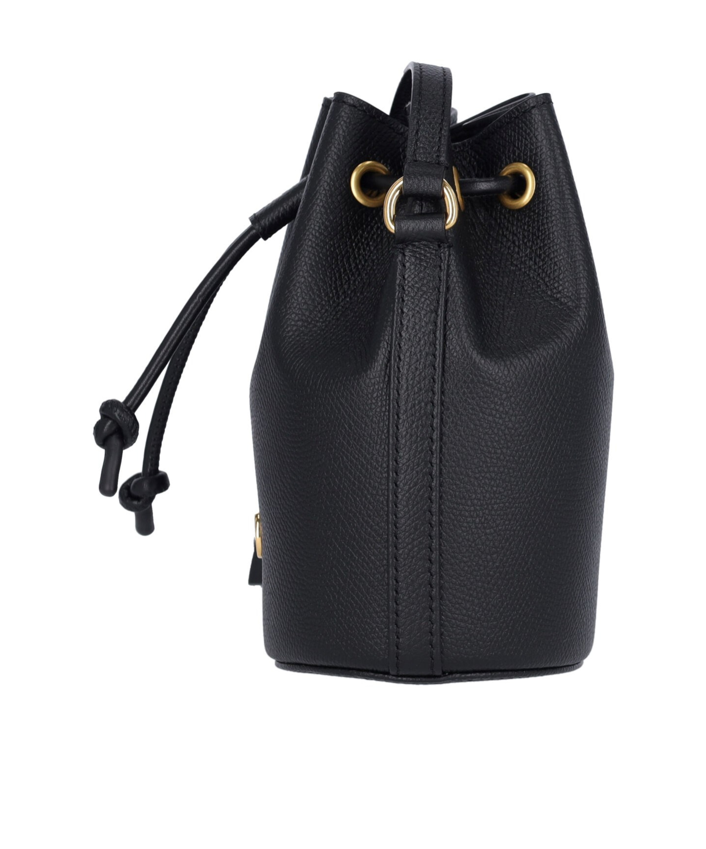Valentino Draw-rope Bucket Bag In Black