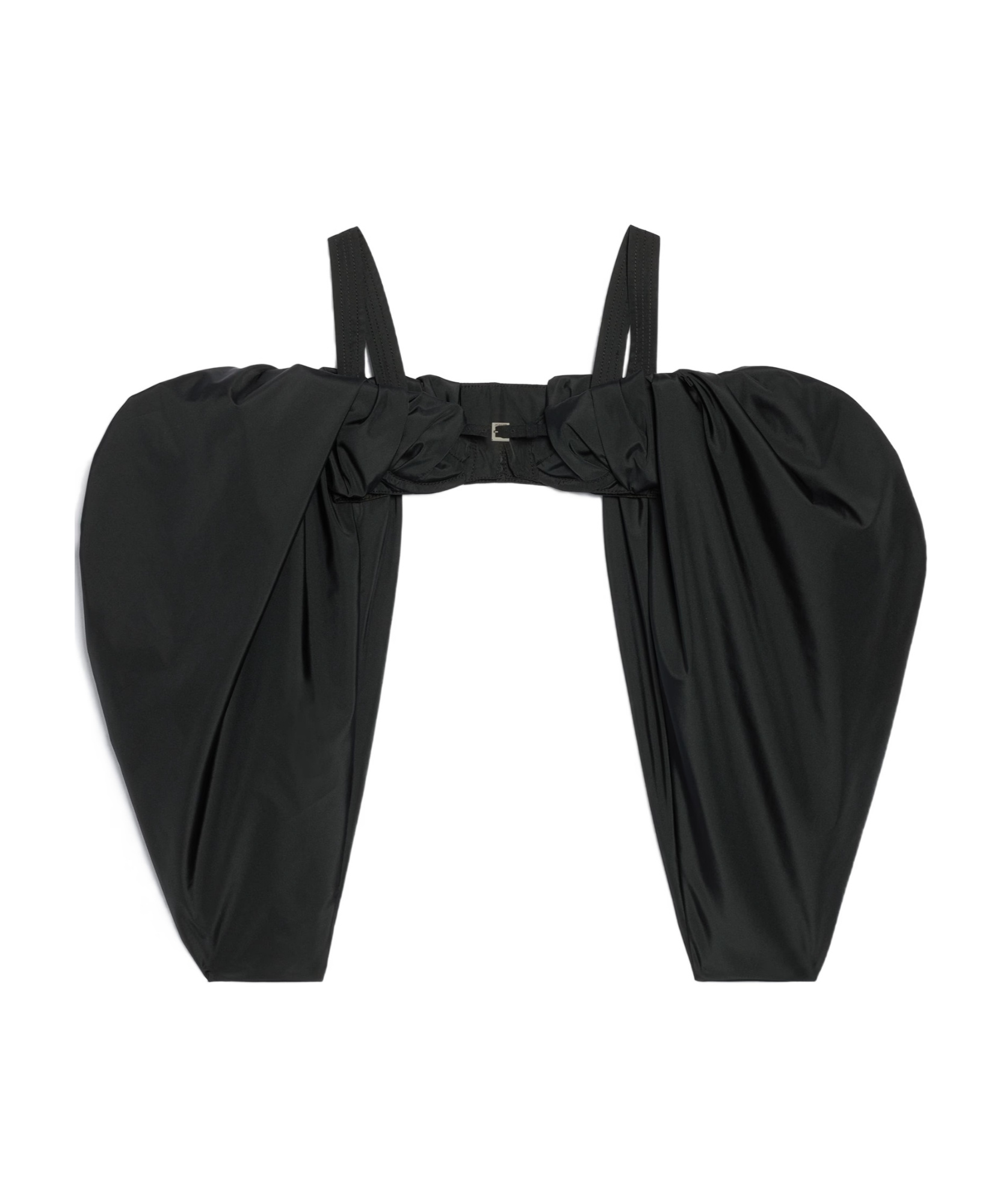 Jacquemus Hanging Sleeve Bra Sling In Black